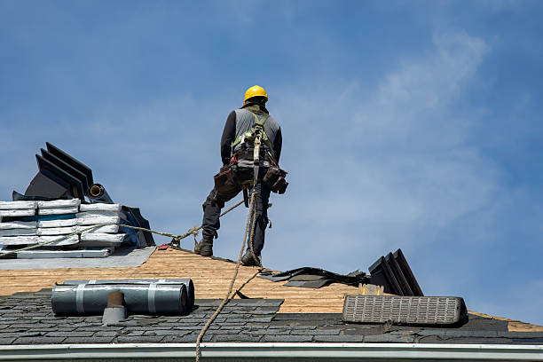 Professional Gutter Installation technician working in Ranger, TX